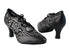 6823 140 Black PU_154 Mesh with 2.5" low heel in the photo