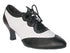 6823 Black Leather & White Leather with 2.5" low heel in the photo