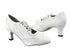 6823 White Perforated Leather with 2.5" low heel in the photo