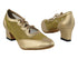 6823 57 Light Gold Pu_94 Gold Mesh with 2" Thick Cuban Heel in the photo