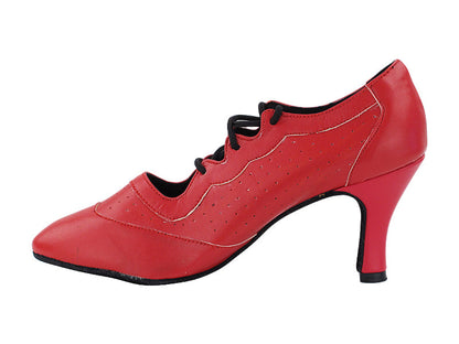 6823LEDSS Red Leathe &amp; Red Leather Trim with 3&quot; Heel (6812) in the photo