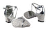 6825B 141 White_55 Silver PU Trim with 2" Thick Cuban heel in the photo