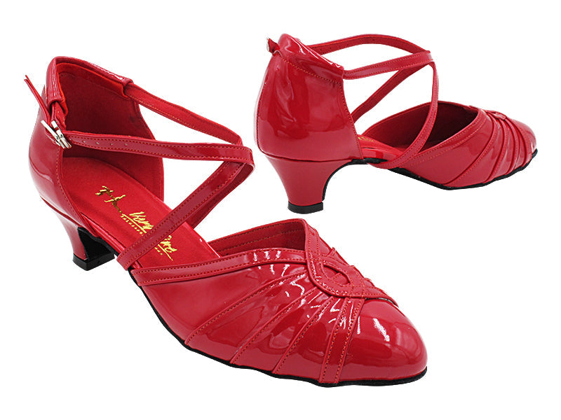 6825BLEDSS 131 Red Patent with 1.3&quot; Cuban Heel (387) in the photo