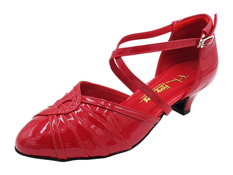 6825BLEDSS 131 Red Patent with 1.3&quot; Cuban Heel (387) in the photo