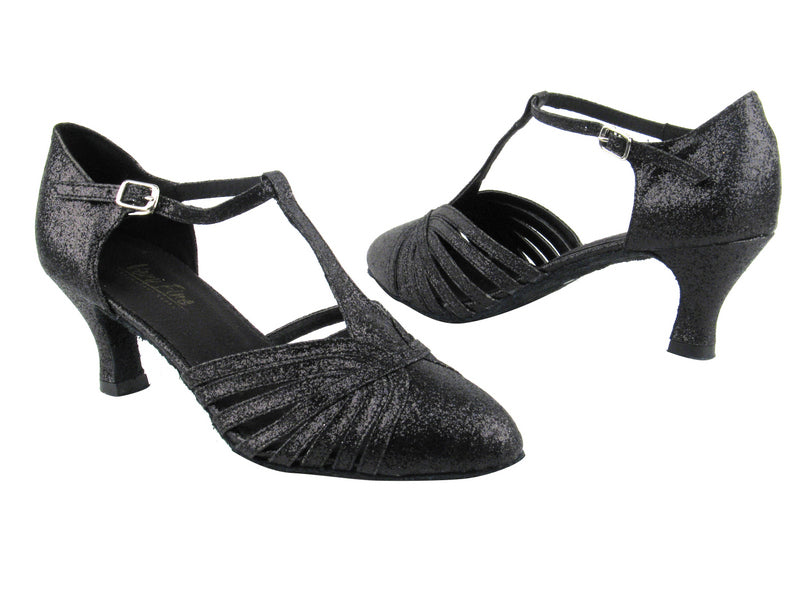 6829 127 Black Stardust with 2.5&quot; low heel in the photo