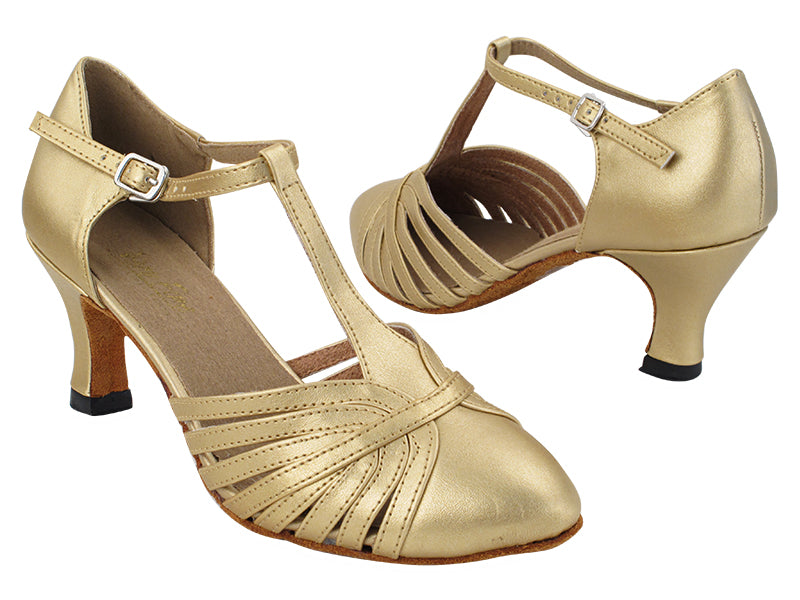 6829 57 Light Gold Leather with 2.5&quot; Heel (2899) in the photo