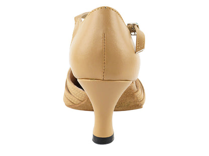 6829 Beige Brown Leather