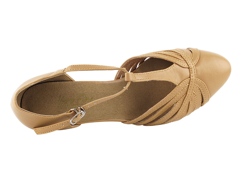 6829 Beige Brown Leather