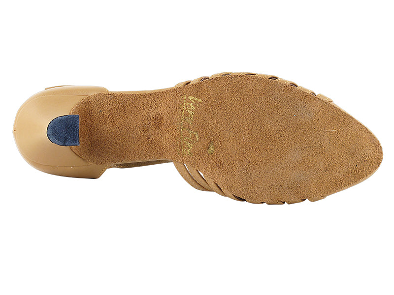 6829 Beige Brown Leather
