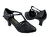 6829 Black Leather with 2.5" Low heel in the photo