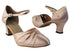 6830 135 Light Brown Satin with 2.2" Thick Cuban heel in the photo