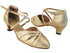 6830 Gold Stardust_X-Strap Arch with loop with 1.3" Cuban Heel (387) in the photo