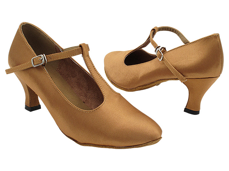 6832 Brown Satin with 2.5&quot; Heel (2899) in the photo