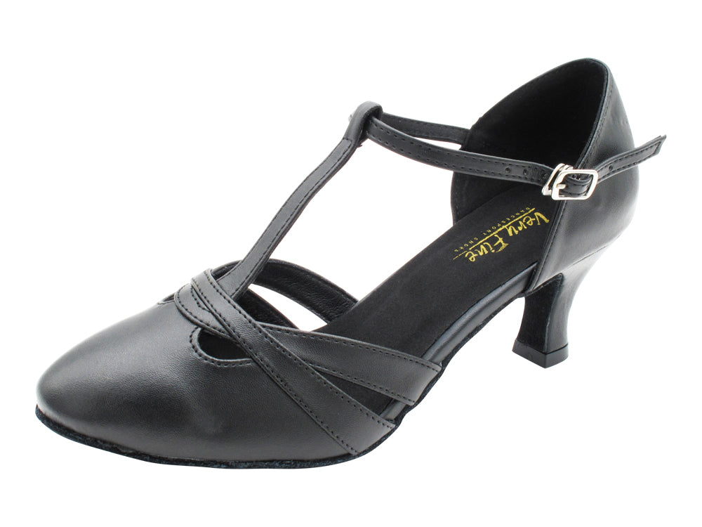 6843 Black Leather with 2.5" Heel (2899) in the photo