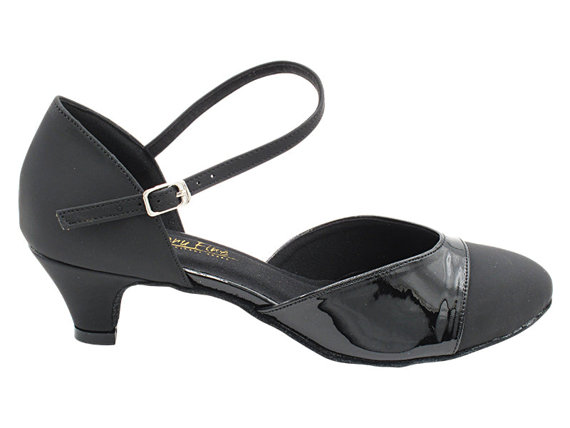 6861 Black Nubuck &amp; Black Patent with 1.3&quot; Cuban Heel (387) in the photo