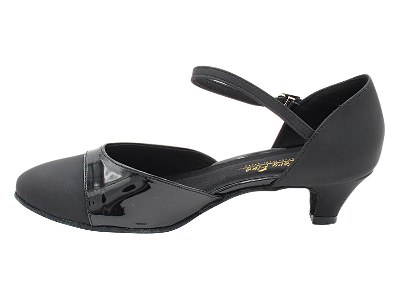 6861 Black Nubuck &amp; Black Patent with 1.3&quot; Cuban Heel (387) in the photo