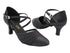 6862LEDSS Black Satin & Black Mesh with 2.5" Heel (2899) in the photo