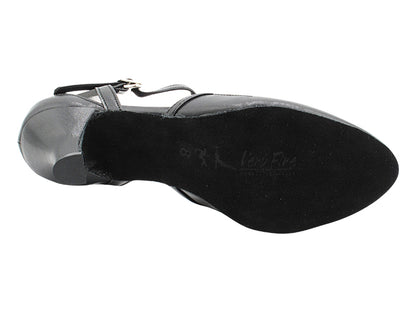6863 Black Leather &amp; Black Mesh with 2.5" Heel (2899) in the photo