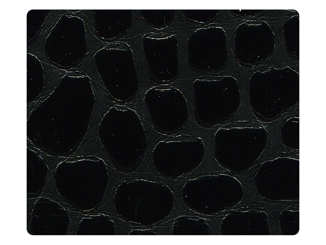 68 Black Snake Patent PU Fabric Swatch
