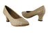 6901 60 Tan PU with 2.2" Thick Cuban Heel in the photo