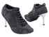 705LEDSS Black Nubuck_Black Knit Mesh with 3" Slim Metallic Heel (6646) in the photo