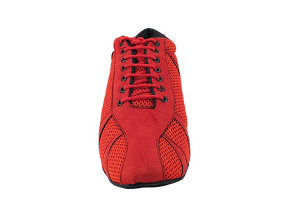 705LEDSS Red Nubuck &amp; Red Knit Mesh 1 with 1.5&quot; Heel (2001) in the photo