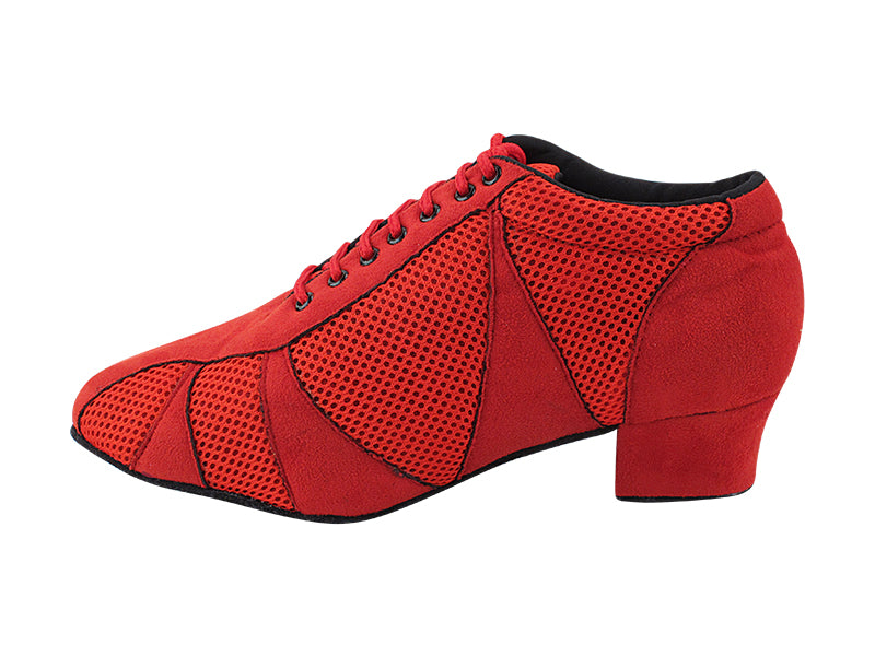 705LEDSS Red Nubuck &amp; Red Knit Mesh 1 with 1.5&quot; Heel (2001) in the photo