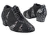 705LEDSS Black Velvet Leopard_Black Knit Mesh with 1.5" Heel (2001) in the photo