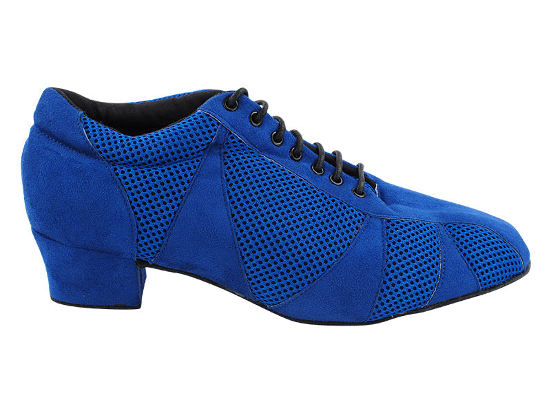 705LEDSS Navy Blue Suede &amp; Blue Knit Mesh with 1.5&quot; Heel (2001) in the photo