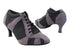 705LEDSS Grey Suede_Black Knit Mesh with 2.6" Flare Heel (475) in the photo