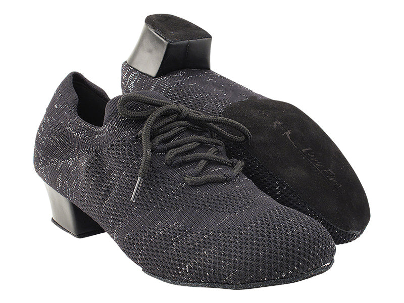 706LEDSS-Split Black Knit Mesh with 1.5&quot; Heel (2001) in the photo