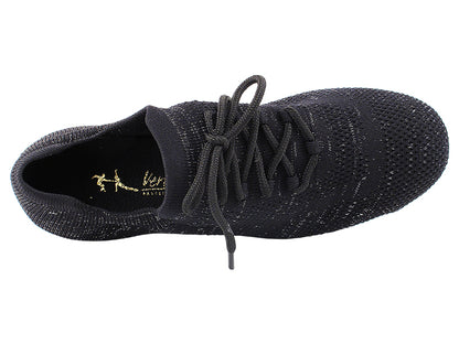 706LEDSS-Split Black Knit Mesh with 1.5" Heel (2001) in the photo
