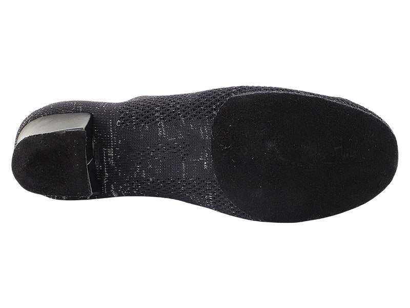 706LEDSS-Split Black Knit Mesh with 1.5" Heel (2001) in the photo