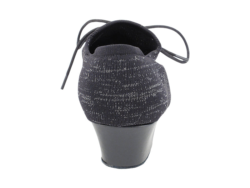 706LEDSS-Split Black Knit Mesh with 1.5" Heel (2001) in the photo
