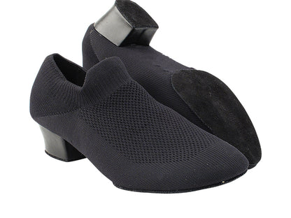 707LEDSS-Split Black Knit Mesh with 1.5&quot; Heel (2001) in the photo