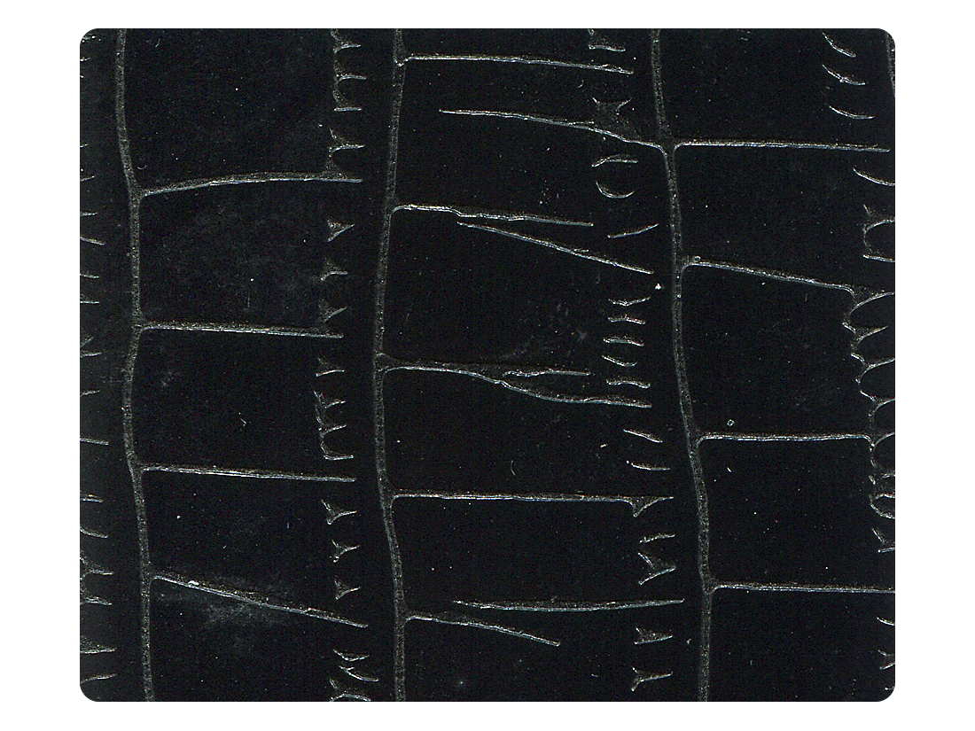 71 Black Patent PU Fabric Swatch