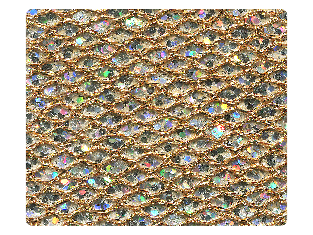 74 Gold Sparklenet Fabric Swatch