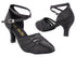 7892LEDSS Black Satin & Black Mesh with 2.5" Low Heel (2899) in the photo