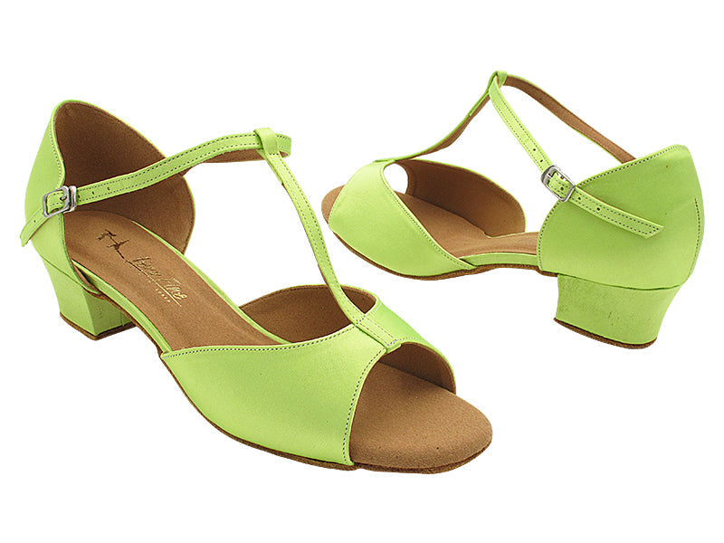 801LEDSS 77 Light Green Satin with 1.5&quot; Heel (2001) in the photo