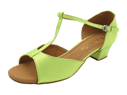 801LEDSS 77 Light Green Satin with 1.5&quot; Heel (2001) in the photo