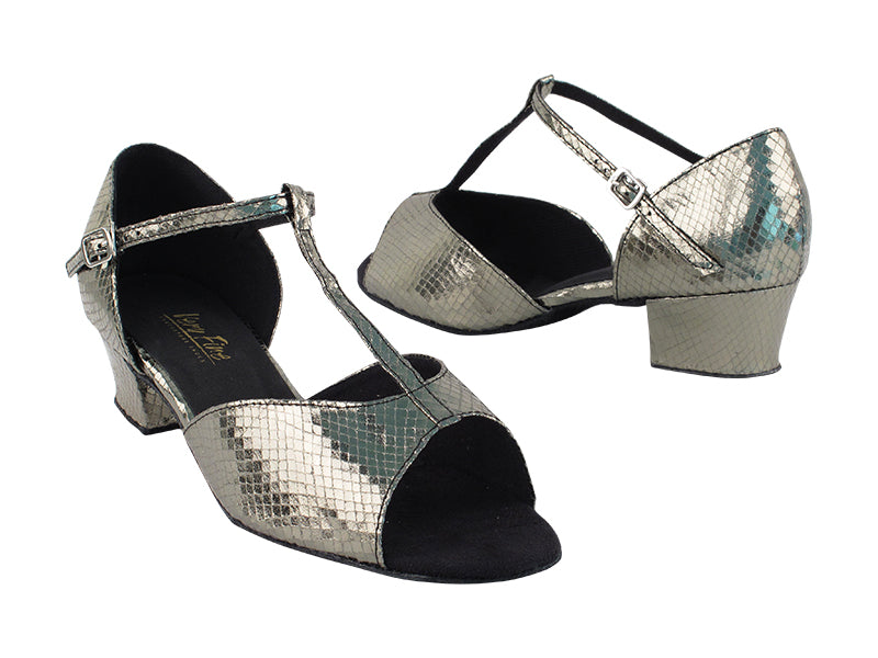 801_1609_5004 224 Snake Grey  1.5&quot; Medium Heel in the photo