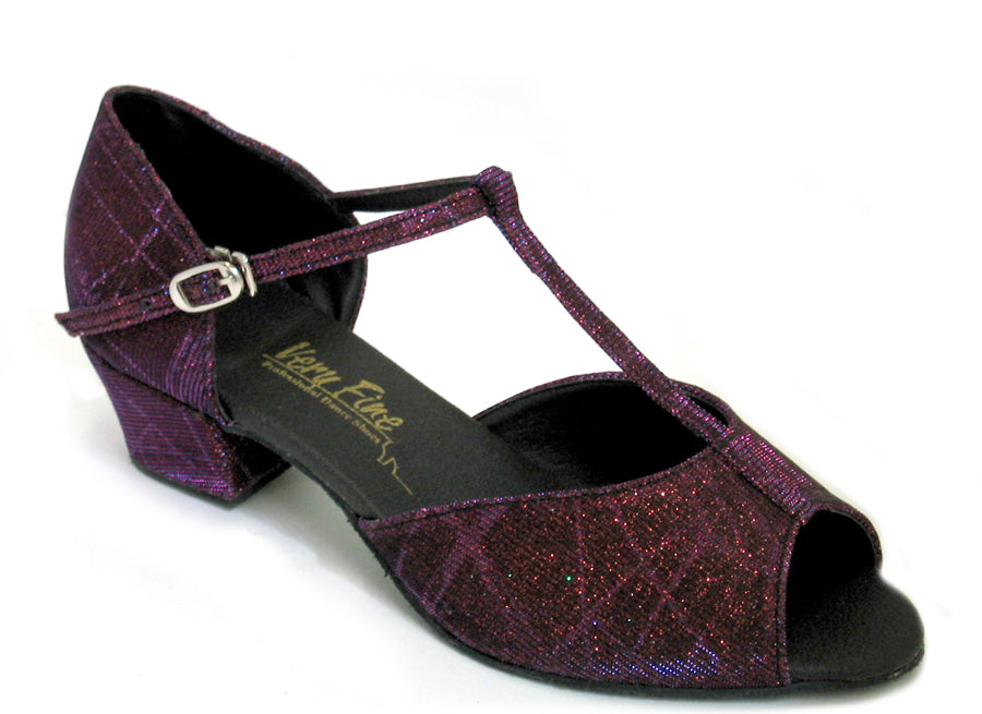 801 Purple Illusion with 1.5&quot; Medium Heel in the photo