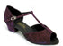 801 Purple Illusion with 1.5" Medium Heel in the photo