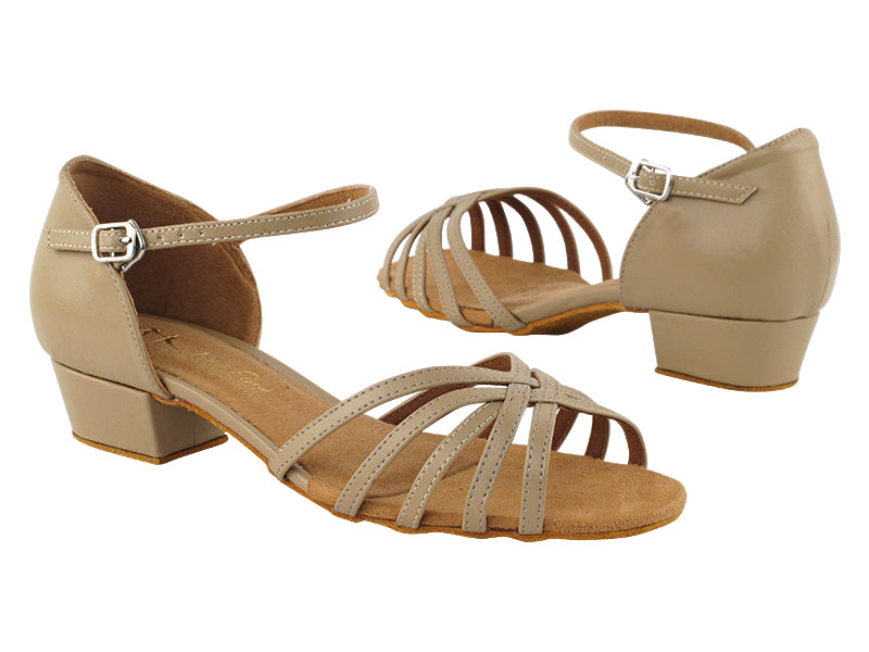 802FT Tan Leather with 1&quot; Flat Heel in the photo