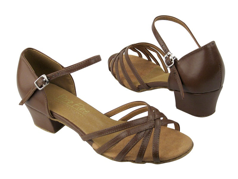 802 133 Coffee Brown Leather with 1.5&quot; Medium Medium heel in the photo