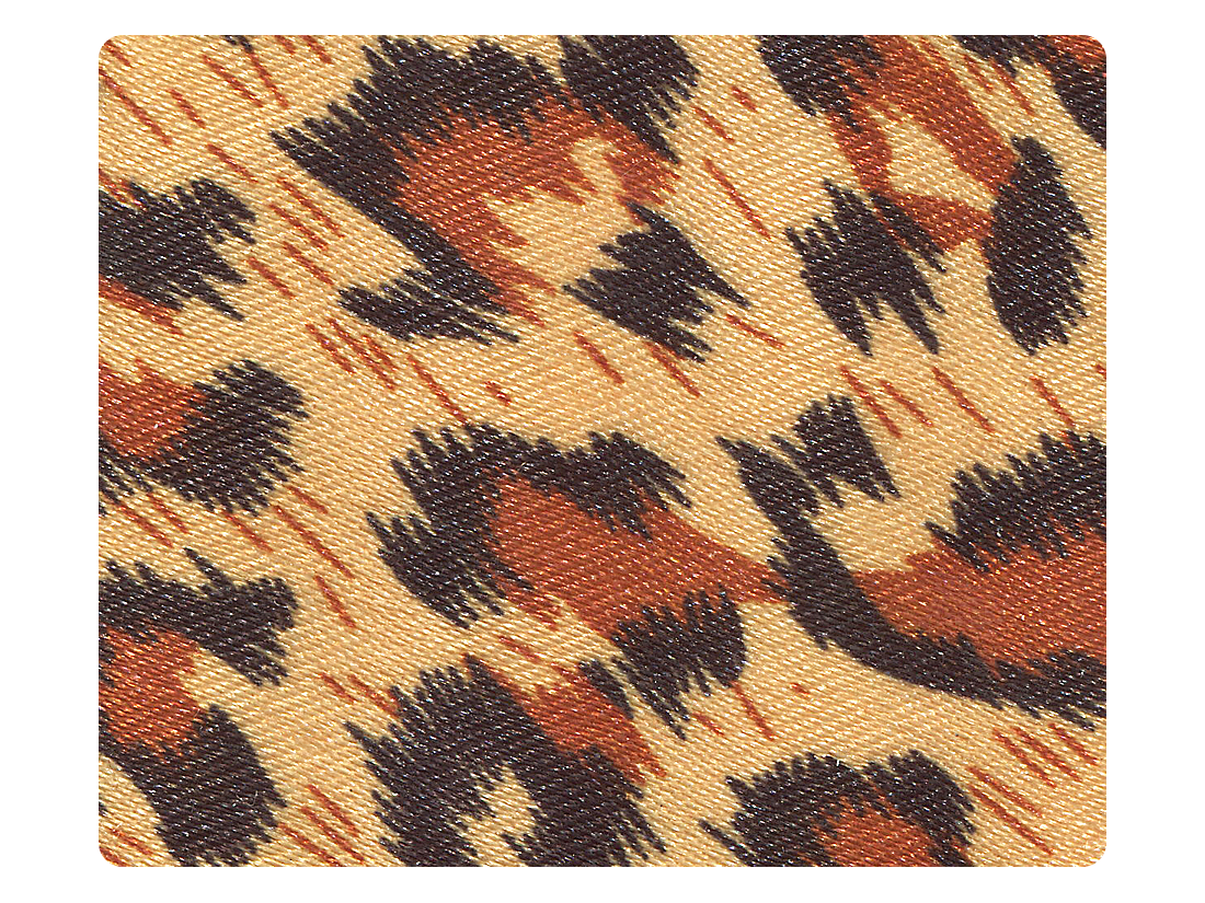 83 Leopard Satin Fabric Swatch
