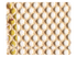87 Brown Hexagonal Mesh Fabric Swatch