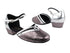 8881 208 Ultra Grey_H_Silver Leather Trim_B with 1" Women Heel in the photo