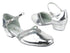 8881 Silver Leather_172 Grey Scale Trim with 1" Women Heel in the photo