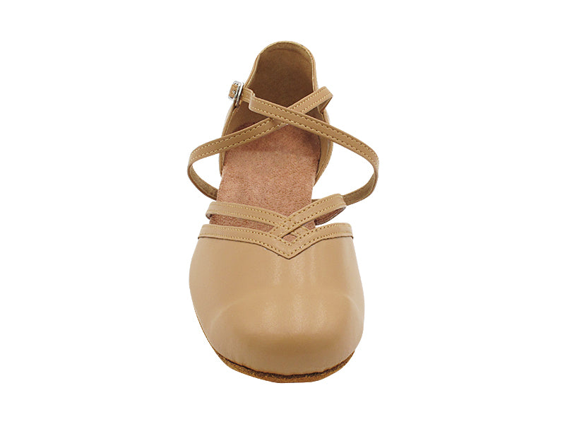 8881X Beige Brown Leather with 1&quot; Heel (8881) in the photo 